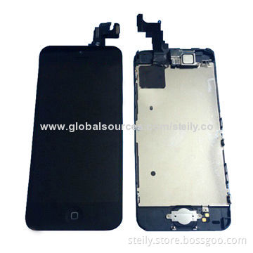 LCD Display with Touch Digitizer Assembly for iPhone 5C, LCD + Digitizer + Frame with Small Parts